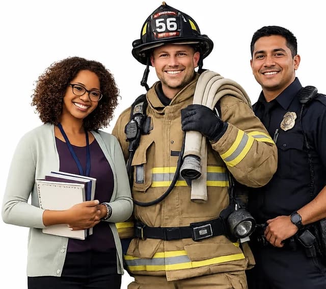 Teachers and first responders
